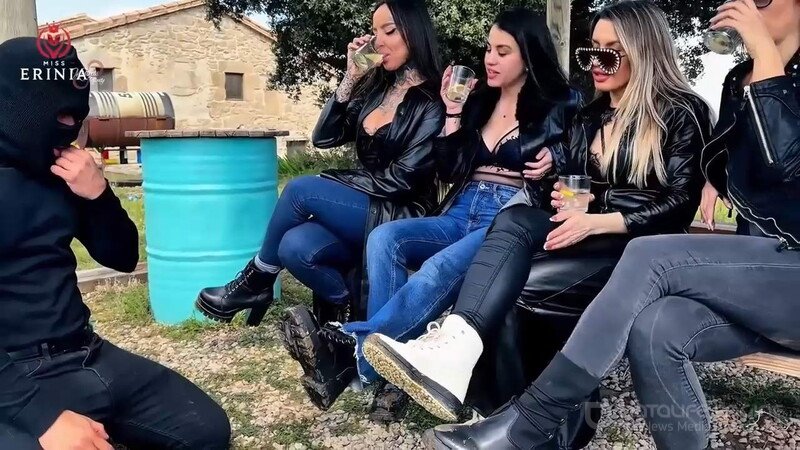 Misserinia: Submissive Humiliated And Fucked In The Ass By Four Goddesses [HD 720P]