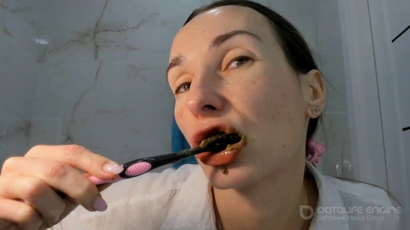 OksiLove – let’s brush my teeth with poop paste [HD 1280P]