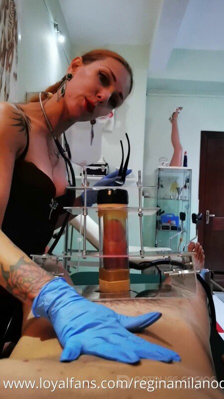 Mistress Regina - Milking Machine Vs Horny Bull [SD 1080P]