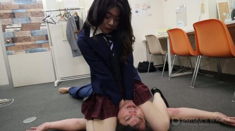 Faceslap Japan Super Hard - Cruel Neck Choke In The Waiting Room [FullHD 1080P]