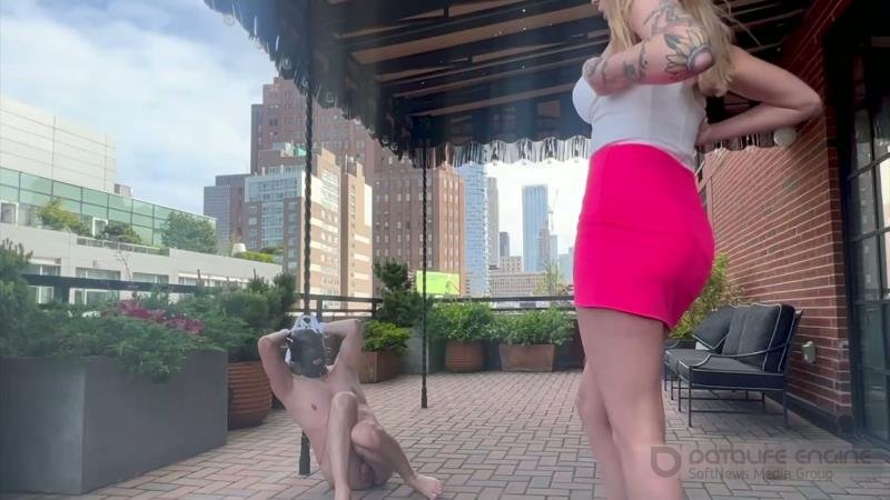 Princess Alexandria - Ballbusting on the Balcony [FullHD]