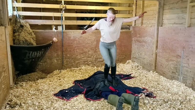 Madam M - Cropped Crushed Wrangled and Rolled trampled humiliated and discarded in extreme stable discipline [FullHD]