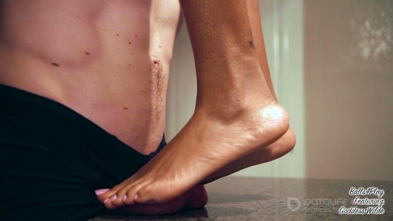 Goddess Wilde - Balls4play - Popping His Testicles [FullHD]