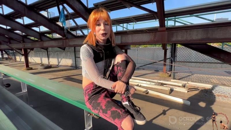 Femdom Puppy Play - Goth Girl Ditria Train The School Jock to Be Her Guard Doggy [FullHD]