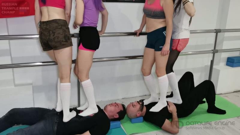 Russian Trample Championship - Double Trampling In Stockings Special Video [FullHD]