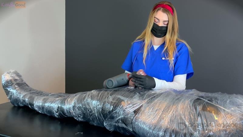 Kittybegood - Mistress KBG - Mummified Patient Gets Milked In Chastity By Nurse Kitty [4K]