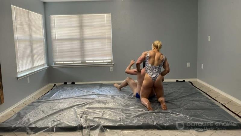 Herculess Domain - Tatiana Vs Hercules Oil Wrestling Part 1 [FullHD]