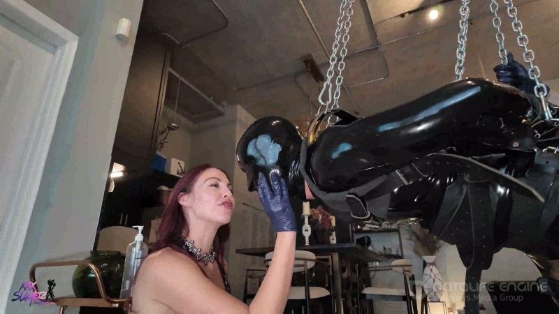XXX Slayer Productions - Neena Deville and Mistress Tess - Latex Toy Suspended and Fucked Hard by Two Relentless Dommes [4K]