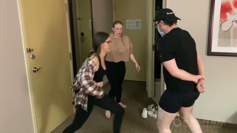 ONLYBALLKICKING - Two Cute Chicks Ballbusting [FullHD]