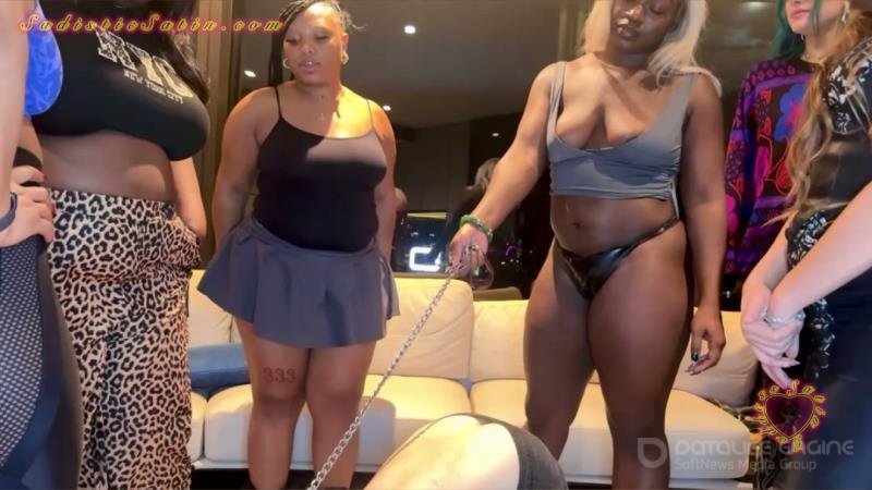 Goddess Satin Female Domination - Sadistic Satin - Brit Bitch Boy Group Humiliation Domination [SD]
