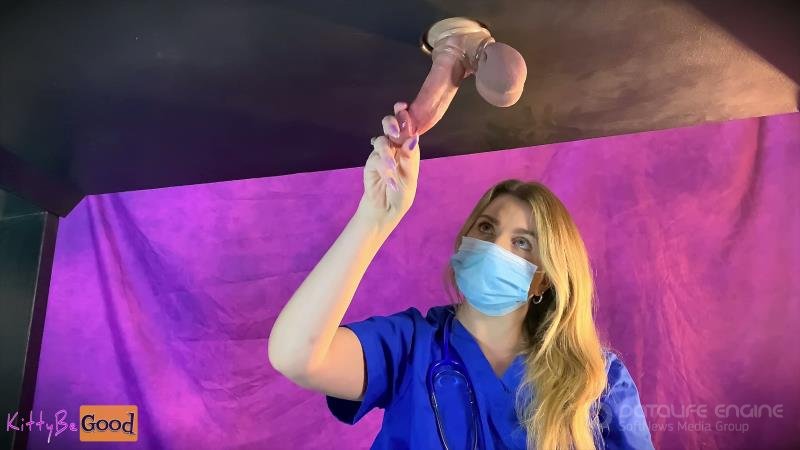 KittyBeGood - Hot Blonde Nurse Drains Big Cock And Balls In Milking Table [4K]
