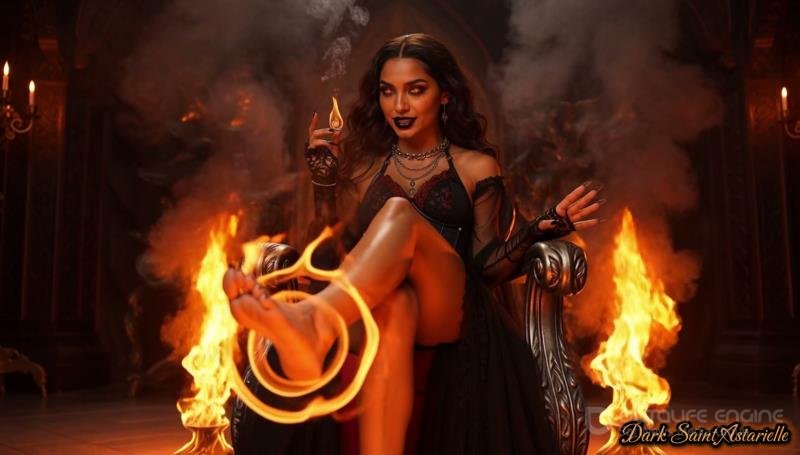 Mistress Misha Goldy - Your Dark Future Unveiled in My Flames [4K]