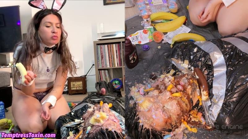 Temptress Toxin - BURIED IN SPIT and CHEWED FOOD - Disgusting Punishment for a Beta Loser [FullHD]