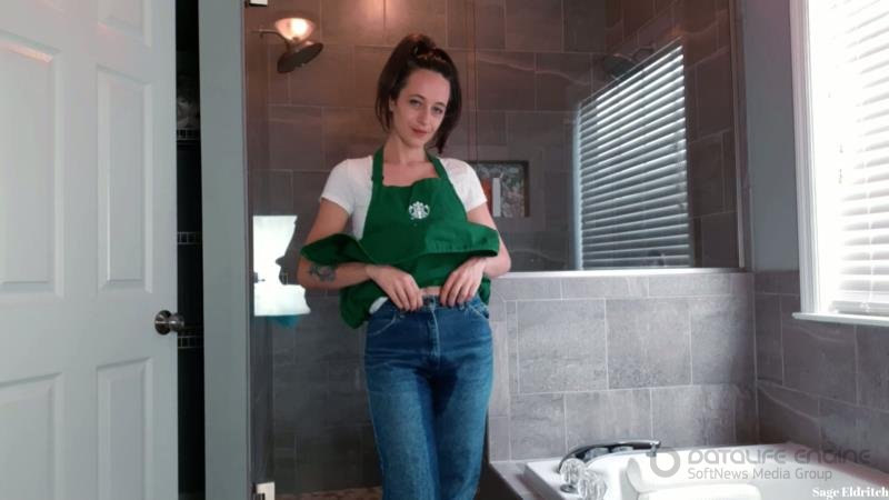 Sage Eldritch - Starbucks Girl Wetting Her Jeans and Panties [FullHD]